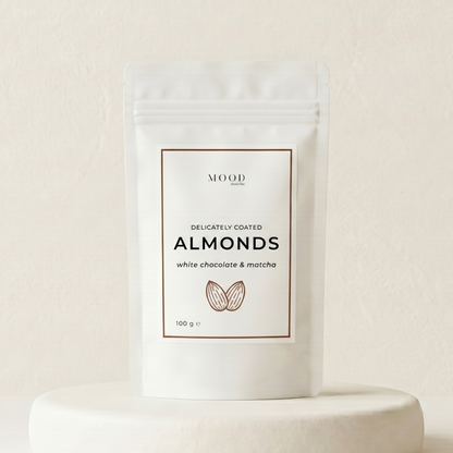 White Chocolate & Matcha Almonds 100g