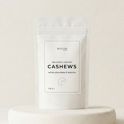 White Chocolate & Matcha Cashews 100g